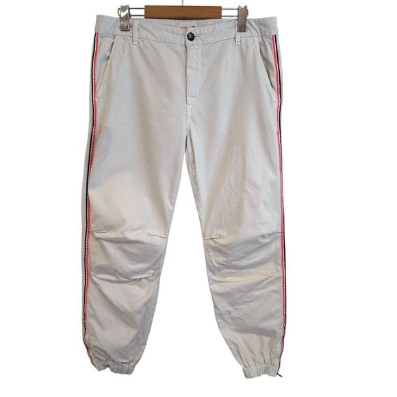 Sundry Women's Cream Denim Side Stripe Joggers Size 30 - Picture 1 of 6